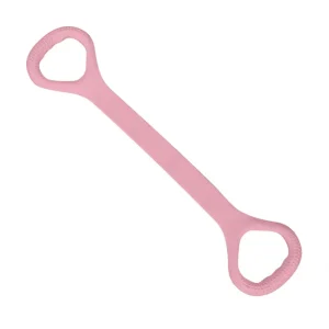 Manufacturer Supply Silicone Figure 8 Shape Resistance Band Soft Custom logo Yoga Resistance Band for Stretching Pilates Studio