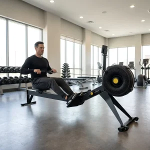 Manufacturer Support OEM Equipment Fitness Commercial Air Rower Rowing Machine for Gym Cardio