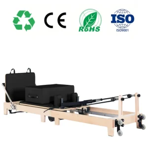 Maple Adjustable Foldable Pilates Reformer Machine Portable Pilates Exercise Equipment
