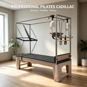 Maple Wood Cadillac Pilates Reformer Commercial-Grade Pilates Equipment for Gyms and Studios