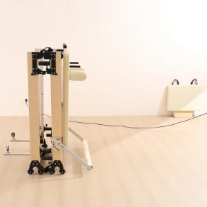 Maple Wood Folding Fitness Bench, Height Adjustable, for Commercial Gyms