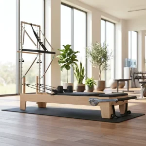 Maple Wood Half Tower Pilates Reformer MJD W23A for Fitness Centers