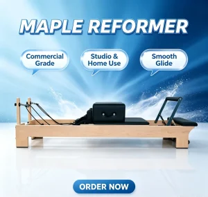 Maple Wood Pilates Reformer Durable Adjustable Commercial Workout Equipment Factory Supply