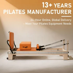 Maple Wood Pilates Reformer Machine with Solid Wood Frame for Professional Studio and Home Gym