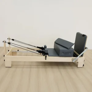 Maple Wood Pilates Reformer Multifunction Adjustable Resistance for Home Gym Yoga Studio