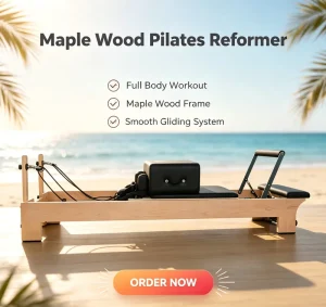 Maple Wood Pilates Reformer Robust Adjustable Commercial Studio Equipment Factory Supply