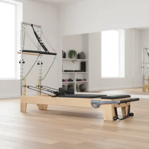 Maple Wood Pilates Reformer with Half Tower, Direct Factory Supply