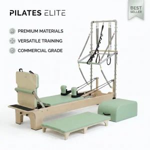 Maple Wood Pilates Reformer with Half Tower for Studio Training Factory Direct Supply