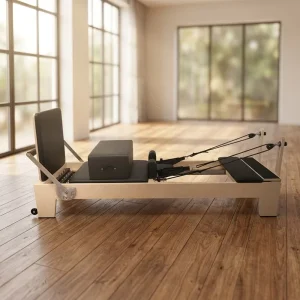 Maple Wood Pilates Reformer with Microfiber Pad