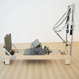 Maple Wood Pilates Reformer with Tower Solid Wood Frame for Professional Studio and Home Gym