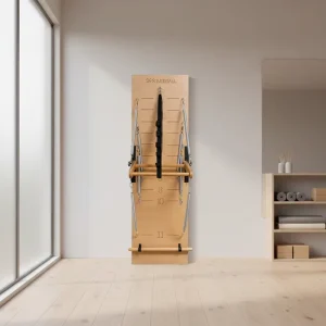 Maple Wood Pilates Wall-Mount Rack MJD W24 Pilates Training Equipment for Studio
