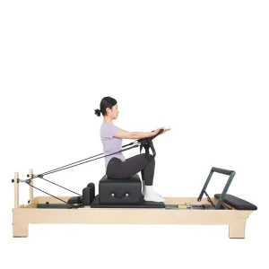 Maple Wood Smooth-Slide Pilates Reformer MJD W15A for Core Training