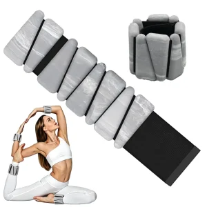 Marbling Adjustable Ankle and Wrist Weights Silicone Bands for Yoga and Pilates Home Workouts