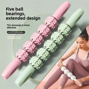 Massage Stick Handheld Muscle Relaxer Calf Massage Roller Ball Bearings