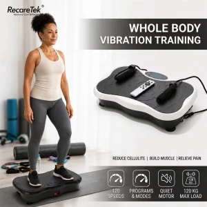 Massage Vibration Plate Exercise Machine, CE RoHS, Ultrathin Mini Standing Fitness Platform