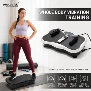 Massage Vibration Plate Exercise Machine, CE RoHS, Ultrathin Mini Standing Massager