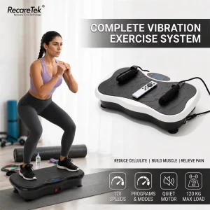 Massage Vibration Plate Exercise Machine, Mini Standing Fitness Platform for Home Use