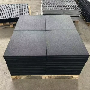 Matt Top Gym Rubber Flooring Shock Absorption Rubber Tile for Fitness Area Anti Slip Rubber Tile