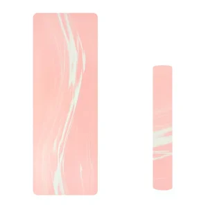 Matte PU Rubber Yoga Mat Custom Logo Printed Lightweight Foldable Pilates Training Mat