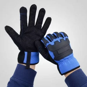 Mechanical Oilfield Impact Gloves, Full Finger, Adjustable, Solid Grip