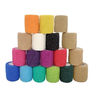 Medical-Grade Breathable Waterproof Self-Adhesive Nonwoven Bandage 5cm for Sports and First Aid
