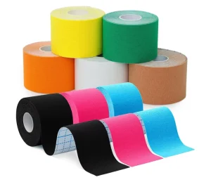 Medical Synthetic Fabric Skin-Friendly Strong Elasticity Athlete Fitness Kinesiology Tape
