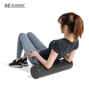 Medium Firm Round PE Foam Roller 12 18 24 36 Inches for Pilates Yoga Stretching Balance & Core Exercises