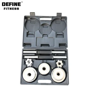 Men’s Dumbbells Electroplated Dumbbells Home Gym Barbell Connection bar 50kg Combination Set Dumbbells