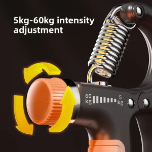 Men’s Grip Strength Trainer with Adjustable Counter for Finger Wrist and Arm Exercise, Sports Rehabilitation