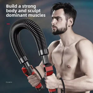 Men’s Hand Gripper Home Fitness Equipment 30-Level Trainer Steel Tube Spring Compression Grip Arm Strength Bar