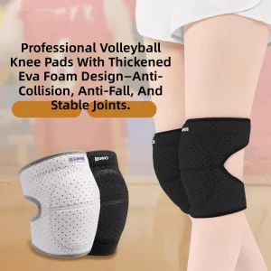 Men’s Thickened Spandex/Nylon Anti-Impact Knee Pads for Skiing, Basketball and Volleyball