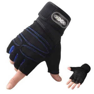 Men’s Women’s Half-Finger Weightlifting Gloves Breathable Anti-Slip Fitness Training Gloves Wrist Guards for Parallel