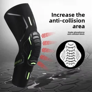 Men’s Women’s Sports Knee Pads Honeycomb Anti Collision Patella Warm Leg Gear Protective Fitness Safety for Basketball Cycling