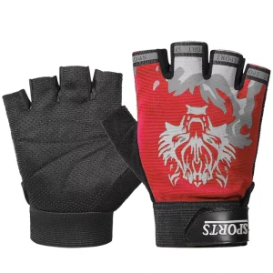Men’s and Women’s Half-Finger Cycling and Fitness Gloves Non-Slip Wear-Resistant Polyester