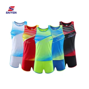 Men’s and Women’s Running Training Uniform Printed Track and Field Jogging Suit
