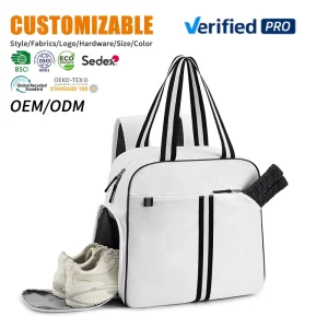 Mesh Tennis Racket Bag with Zipper and Custom Logo