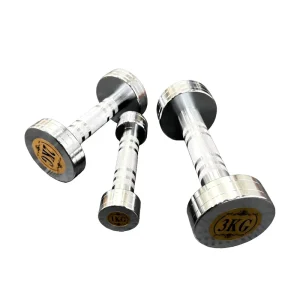 Metal Commercial Dumbbells Set Easy Cleaning Mirror Surface Beginner Friendly Hand Weight Available Muscle Toning