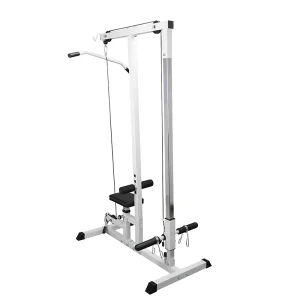 Metal Gym Lat Pulldown Machine with Multifunctional Pulley System Cable Trainer for Home Gym