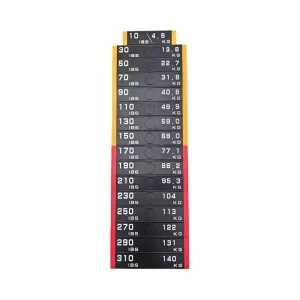 Metal Weight Stack Number Stickers with Adhesive for Gym Exercise Machines