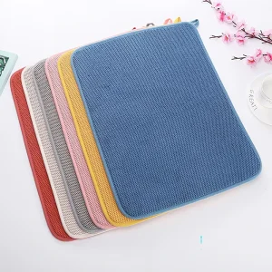 Microfiber Dish Drying Mat, Absorbent, Non-Slip, Heat-Resistant