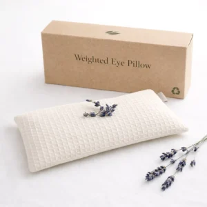 Microwave Lavender Flaxseed Eye Pillow for Meditation, Spa, Aromatherapy, Sleep, and Yoga