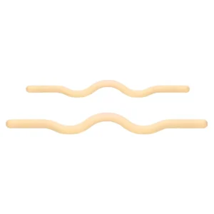 Milk Tea Color Curved Silicone-Coated Iron Dumbbell for Women’s Fitness