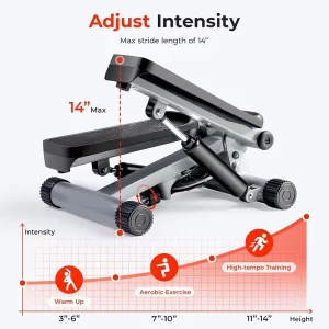 Mini Alloy Steel Stepper with Optional Resistance Bands