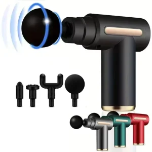 Mini Cordless Rechargeable Massage Gun, Deep Tissue Percussion Therapy, Handheld Portable Muscle Recovery Tool 4