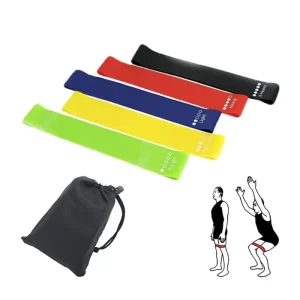Mini Elastic Resistance Loop Bands Set for Gym Workout Exercise and Fitness Training