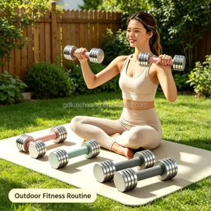 Mini Electroplated Adjustable Dumbbell for Youth and Adults, Home and Dorm Use