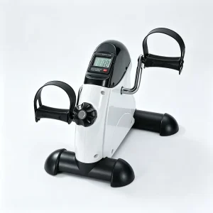 Mini Exercise Bike Adjustable Resistance Hand and Leg Pedal Exerciser Under Desk Rehabilitation Fitness Bike for Home and Office