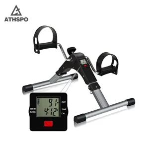 Mini Folding Cycle Pedal Exerciser and Stepper for Seniors