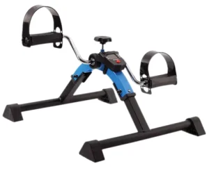 Mini Folding Portable Exercise Bike with Hand and Foot Pedals for Indoor Leg Training