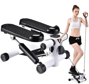 Mini Home Aerobic Stepper Treadmill with Resistance Bands
